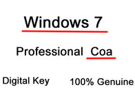 중요한 OEM Microsoft Windows 7 면허, Windows 7 직업적인 제품 열쇠 Coa 32/64bit